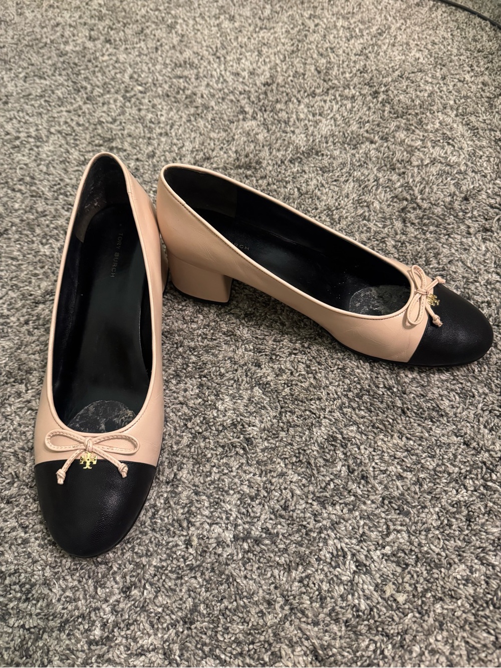 Tory Burch Cap Toe Ballerina Pump Retail $325